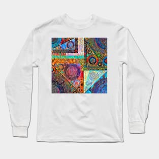 Neon Stained Glass Long Sleeve T-Shirt